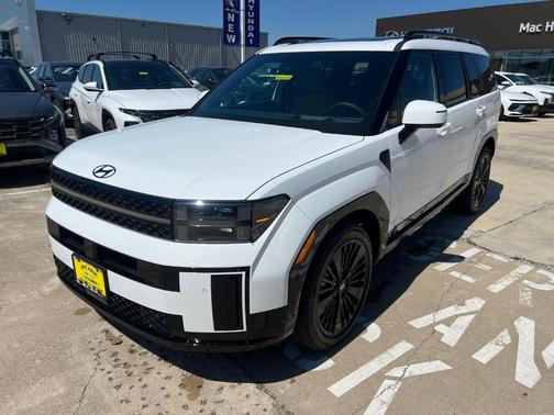 White 2026 Hyundai SANTA FE HEV Calligraphy