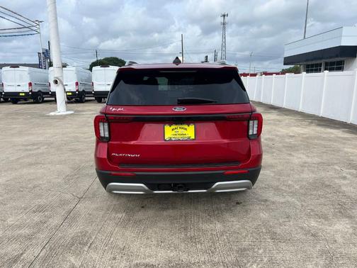 Red Metallic 2026 Ford Explorer Platinum