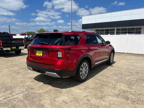 Red 2026 Ford Explorer Platinum