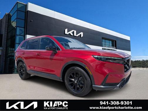 Radiant Red Metallic 2024 Honda CR-V Hybrid Sport FWD