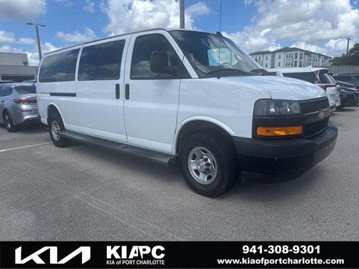 Summit White 2023 Chevrolet Express 3500 RWD 3500 Extended Wheelbase LS