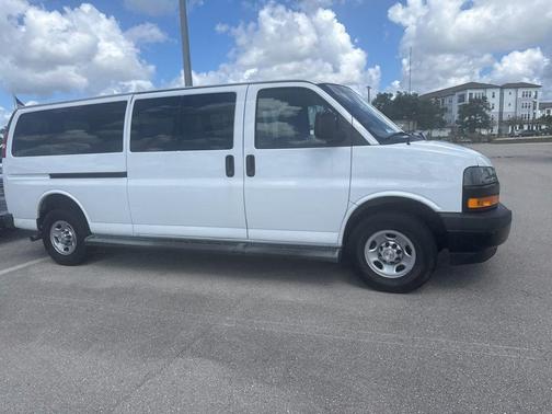 Summit White 2023 Chevrolet Express 3500 RWD 3500 Extended Wheelbase LS