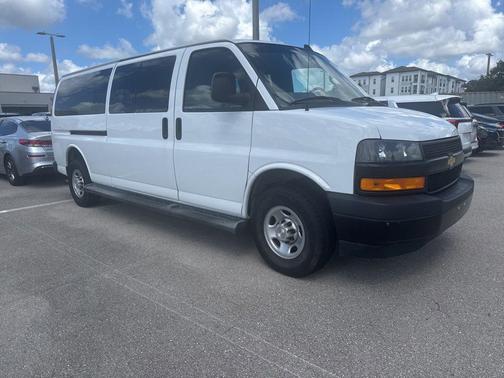 Summit White 2023 Chevrolet Express 3500 RWD 3500 Extended Wheelbase LS