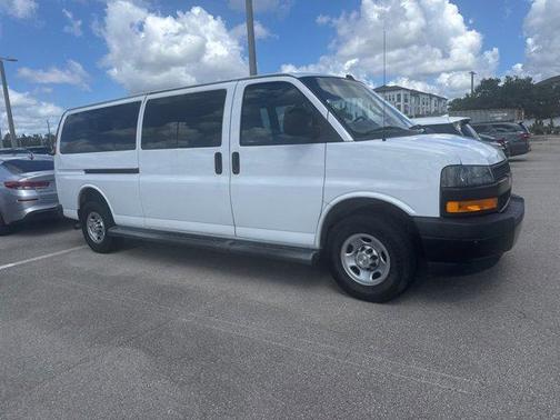 Summit White 2023 Chevrolet Express 3500 RWD 3500 Extended Wheelbase LS