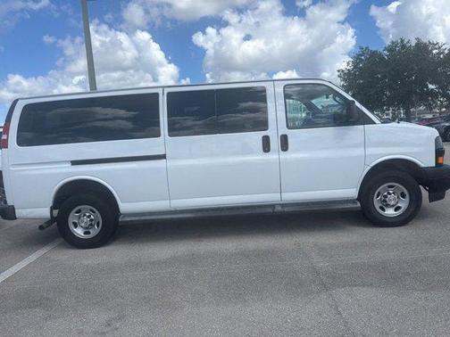 Summit White 2023 Chevrolet Express 3500 RWD 3500 Extended Wheelbase LS
