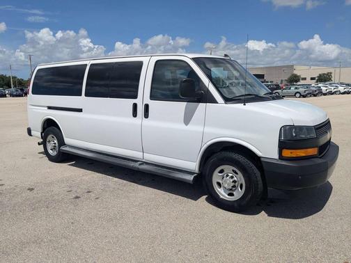 Summit White 2023 Chevrolet Express 3500 RWD 3500 Extended Wheelbase LS