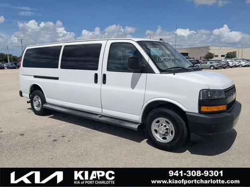 Summit White 2023 Chevrolet Express 3500 RWD 3500 Extended Wheelbase LS