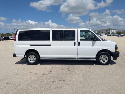 Summit White 2023 Chevrolet Express 3500 RWD 3500 Extended Wheelbase LS