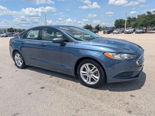 Blue Metallic 2018 Ford Fusion SE