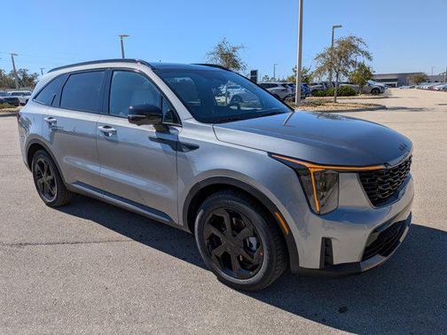 Steel Gray 2026 Kia Sorento Hybrid SX Prestige