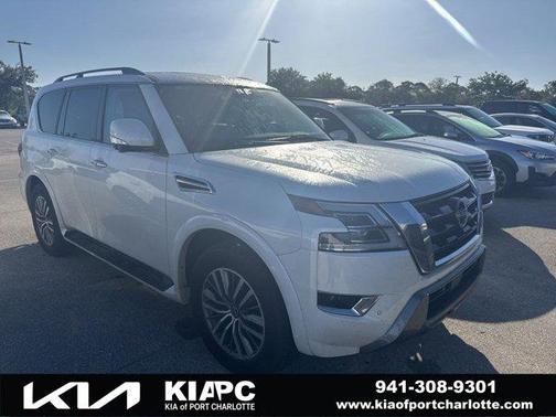 Aspen White Tricoat 2023 Nissan Armada SL 2WD