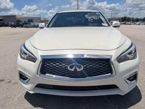 Majestic White 2023 INFINITI Q50 3.0t LUXE