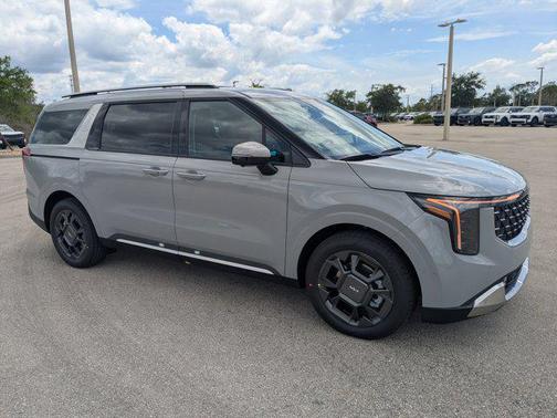 Ceramic Silver 2026 Kia Carnival Hybrid SX