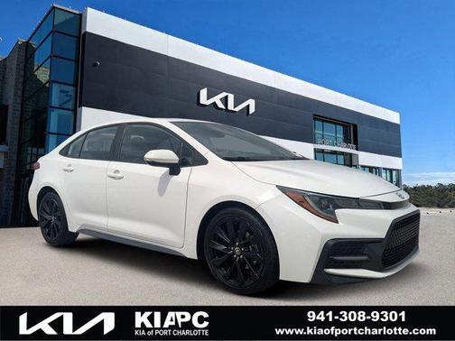 Super White 2021 Toyota Corolla XSE