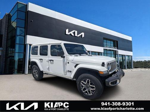 Bright White Clearcoat 2025 Jeep Wrangler 4-Door Sahara 4x4
