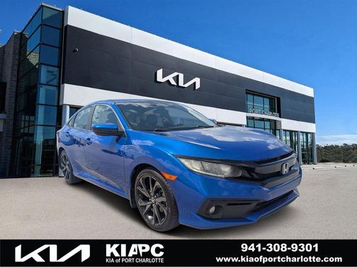 Aegean Blue Metallic 2020 Honda Civic Sport