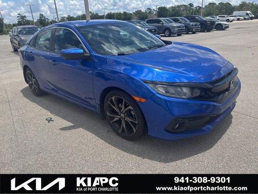 Aegean Blue Metallic 2020 Honda Civic Sport