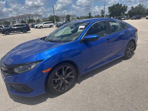 Aegean Blue Metallic 2020 Honda Civic Sport