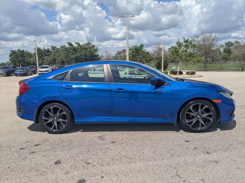 Aegean Blue Metallic 2020 Honda Civic Sport