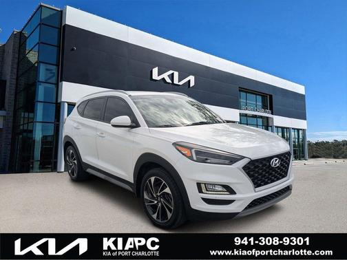 Dazzling White 2019 Hyundai TUCSON Sport