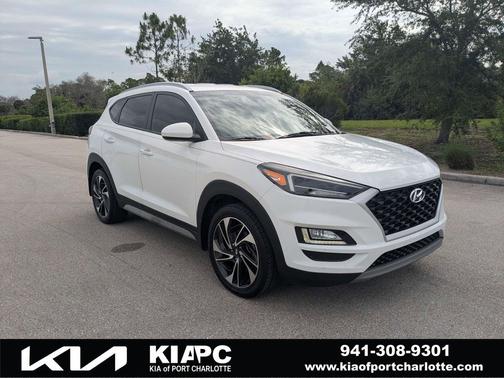 Dazzling White 2019 Hyundai TUCSON Sport