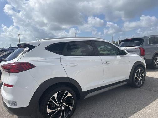 Dazzling White 2019 Hyundai TUCSON Sport