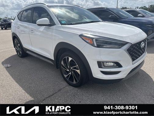 Dazzling White 2019 Hyundai TUCSON Sport