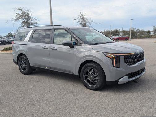 Ceramic Silver 2026 Kia Carnival Hybrid EX