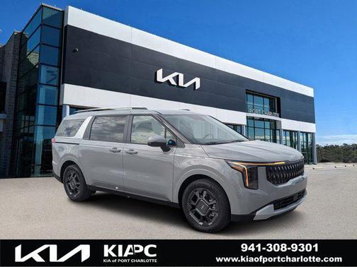 Ceramic Silver 2026 Kia Carnival Hybrid EX