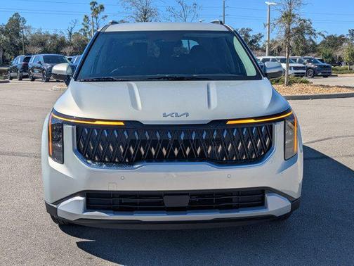 Ivory Silver 2026 Kia Carnival Hybrid EX