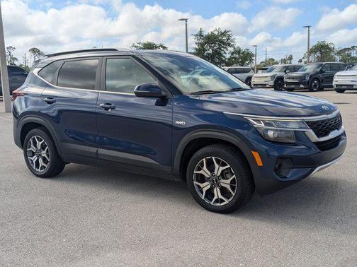Dark Ocean Blue 2021 Kia Seltos EX