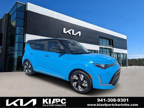 Surf Blue w/Black Roof 2023 Kia Soul GT-Line
