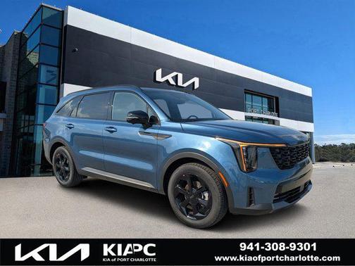 Mineral Blue 2026 Kia Sorento Hybrid SX Prestige