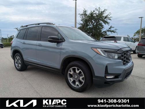 Obsidian Blue Pearl 2023 Honda Passport AWD TrailSport
