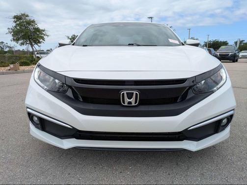 Platinum White Pearl 2020 Honda Civic EX