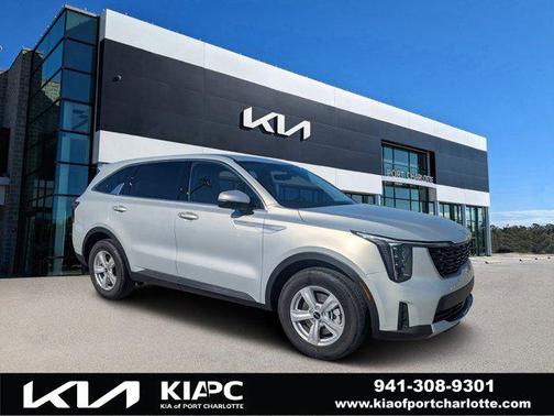 Ivory Silver 2026 Kia Sorento LX