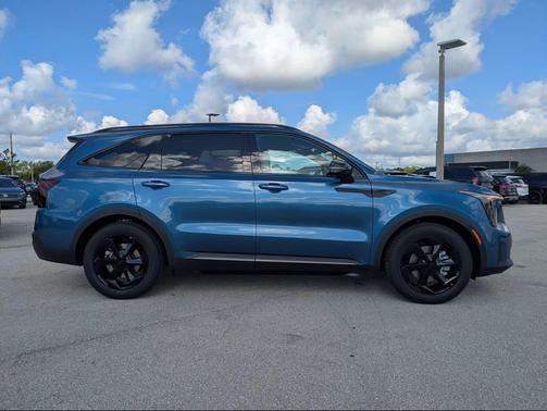 Mineral Blue 2026 Kia Sorento Hybrid SX Prestige
