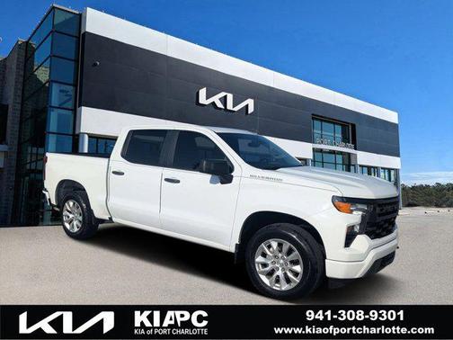 Summit White 2023 Chevrolet Silverado 1500 Custom