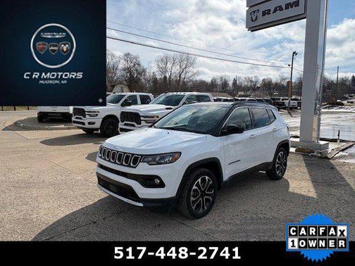 Bright White Clearcoat 2023 Jeep Compass Limited