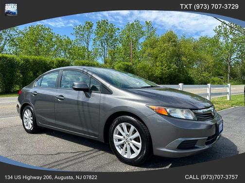 Gray 2012 Honda Civic EX-L