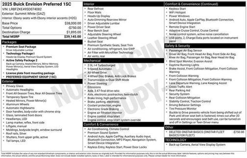2025 Buick Envision Preferred AWD