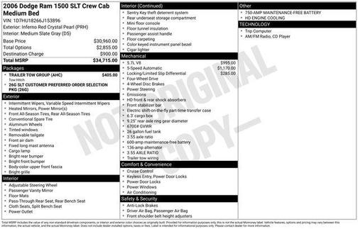 2006 Dodge Ram 1500 SLT Quad Cab