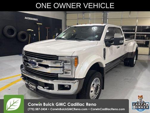 White Platinum Metallic Tri-Coat 2019 Ford F-450 King Ranch