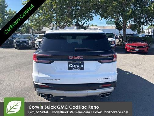 Summit White 2025 GMC Acadia AWD Elevation