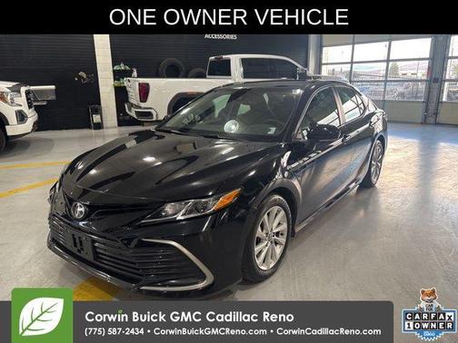 Midnight Black Metallic 2021 Toyota Camry LE