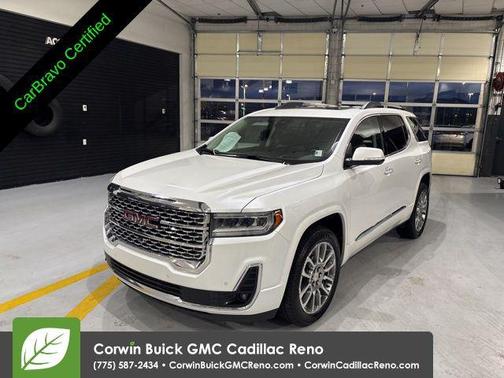 White Frost Tricoat 2023 GMC Acadia Denali