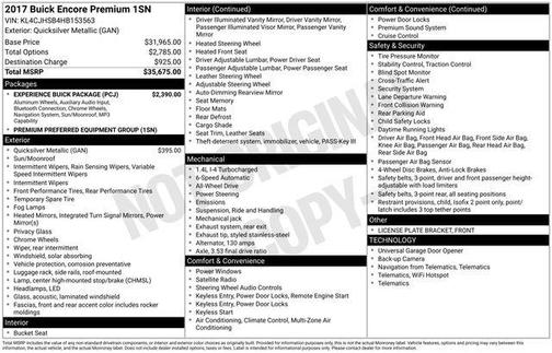 2017 Buick Encore Premium