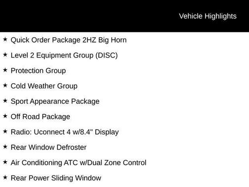 2021 RAM 2500 Big Horn Crew Cab 4x4 6'4' Box