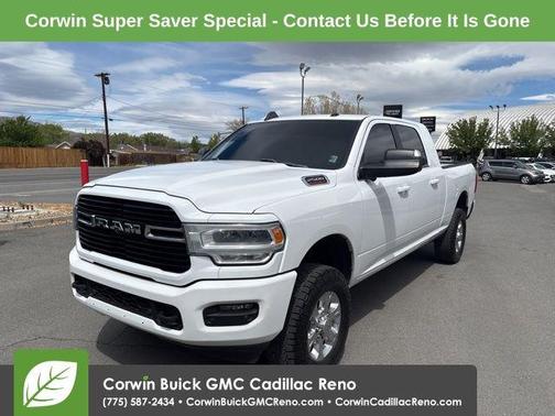 Bright White Clearcoat 2019 RAM 2500 Big Horn Mega Cab 4x4 6'4' Box