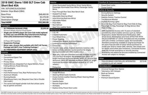 2018 GMC Sierra 1500 SLT